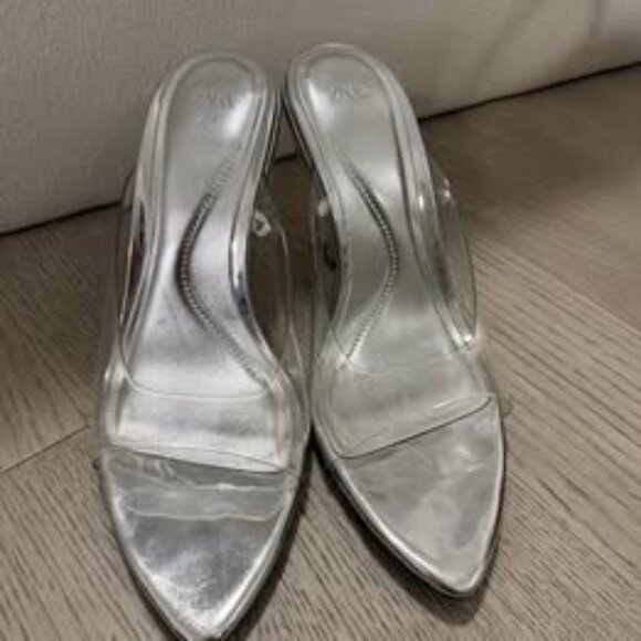 Zara vinyl wedge sandal - Picture 5 of 7